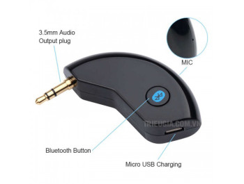 Bộ thu nhạc Bluetooth 5.0 chuyển đổi không dây âm thanh 3,5mm trên xe hơi AUX Dongle BT-188