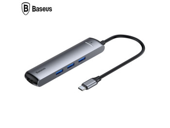 Bộ chuyển đổi Type-C 1 ra 6 - Baseus CAHUB-J0G  - GN33A2