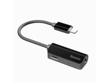 Bộ chia chuyển đổi âm thanh Baseus L32 - 2 trong 1 Lightning ra cổng tai nghe 3.5 mm và cổng sạc cho iphone
