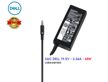 SẠC LAPTOP DELL 19.5V-3.34A 65W - CHÂN KIM NHỎ - ZIN CHÍNH HÃNG