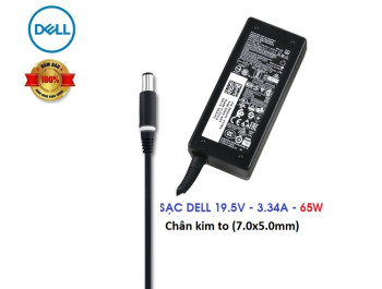SẠC LAPTOP DELL 19.5V-3.34A 65W - CHÂN KIM TO - CHÍNH HÃNG