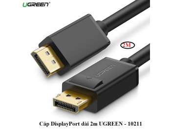 new - Cáp Displayport to Displayport dài 2M chính hãng Ugreen 10211