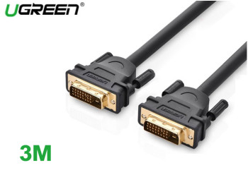 new - Cáp DVI to DVI 24 + 1 dài 3m Chính hãng Ugreen 11607