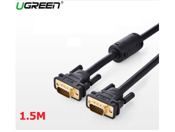 new - Cáp VGA 2 đầu dài 1,5M Chính Hãng Ugreen 11630