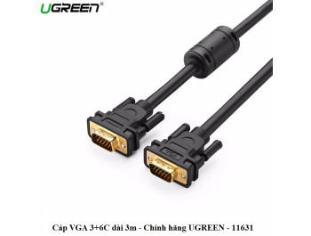 new - Cáp VGA 3M chính hãng Ugreen UG-11631 Cao Cấp
