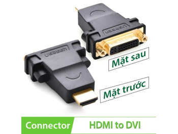 new - Đầu rắc chuyển đổi HDMI sang DVI (24+5) Ugreen 20123 Cao cấp