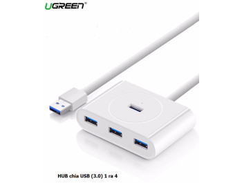 new - Bộ Chia USB 1 Ra 4 Cổng USB Chuẩn 3.0 chính hãng UGREEN 20283