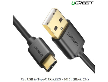 new - Cáp USB Type C To USB 2.0 Chính hãng Ugreen 30161 (Black, 2M)