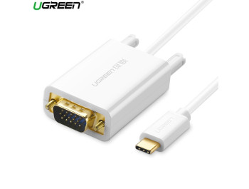 new - Cáp type-C to VGA dài 1,5m Ugreen 30842 cao cấp