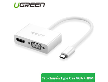 new - Cáp Chuyển USB Type C to HDMI và VGA Cao Cấp Ugreen 30843 - Ugreen 30843
