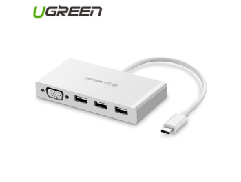 new - Cáp chuyển USB Type C to VGA, Hub USB 3.0 UGREEN 40375 cao cấp - UGREEN 40375 MM133