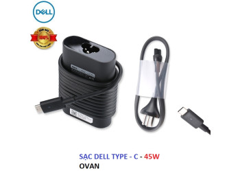 SẠC LAPTOP DELL 5V/20V- 2/2.25A 45W OVAN | Chân Type-C - CHÍNH HÃNG