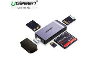 new - Đầu Đọc Thẻ SD/TF/CF/MS Chuẩn USB 3.0 Ugreen 50541