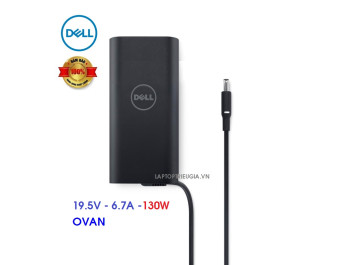 SẠC LAPTOP DELL 19.5V 6.7A 130W OVAN - CHÂN KIM NHỎ - CHÍNH HÃNG