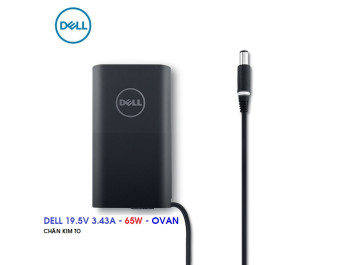SẠC LAPTOP DELL 19.5V 3.34A 65W OVAN - CHÂN KIM TO - CHÍNH HÃNG