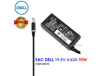 SẠC LAPTOP DELL 19.5V 4.62A 90W - CHÂN KIM TO  - ZIN CHÍNH HÃNG THÁO MÁY