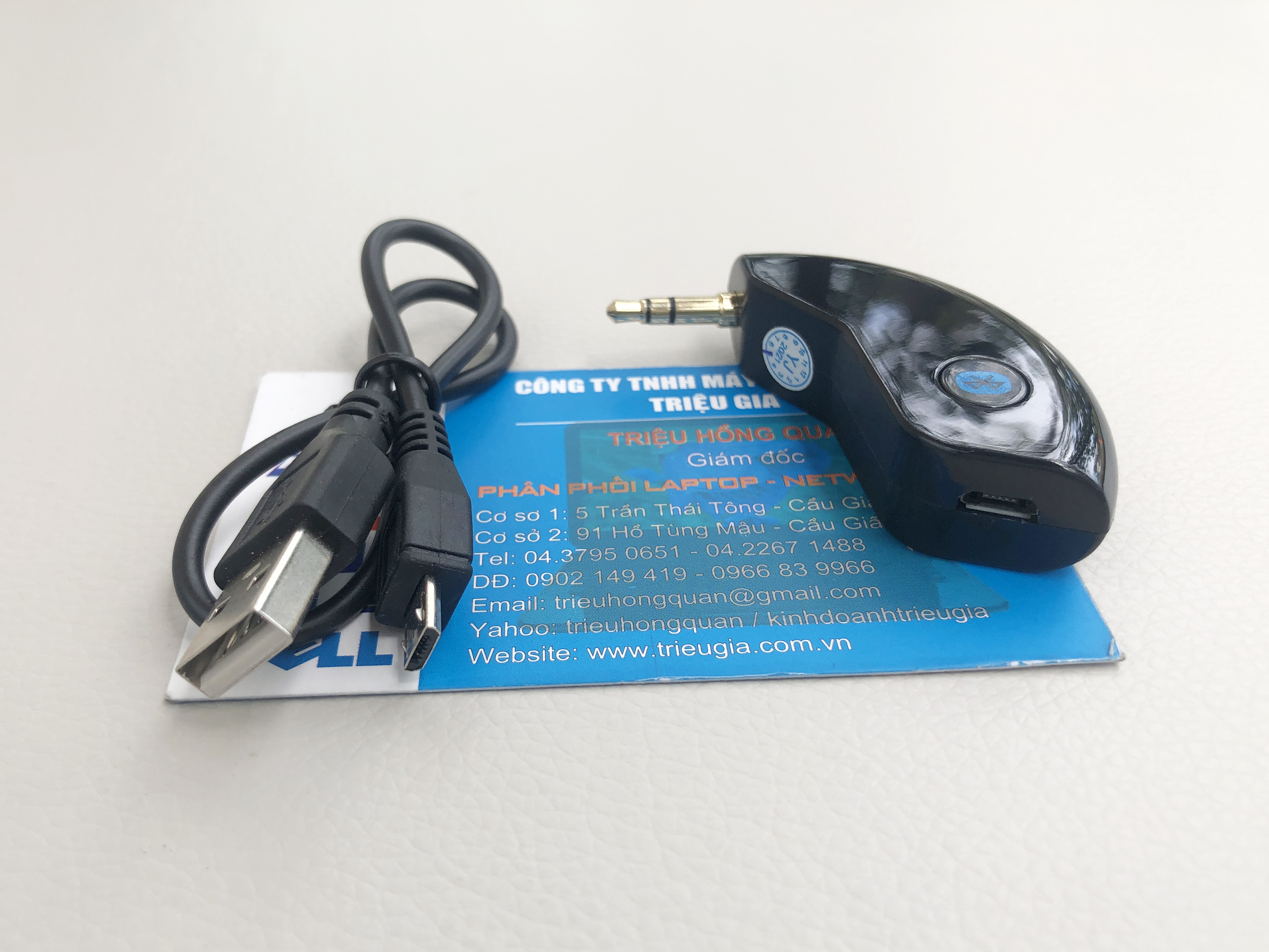 Bộ thu nhạc Bluetooth 5.0 chuyển đổi không dây âm thanh 3,5mm trên xe hơi AUX Dongle BT-188