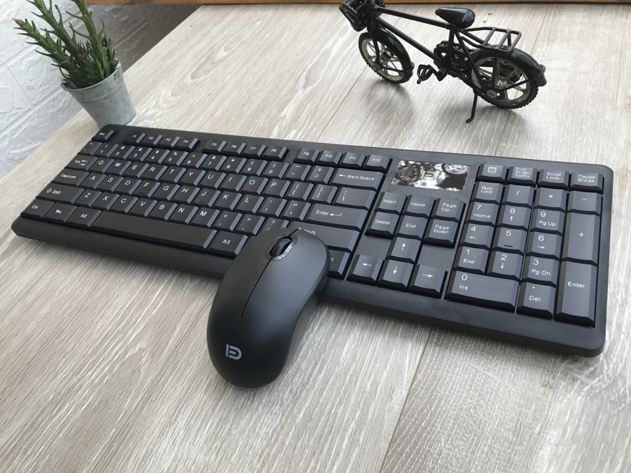 Bộ bàn phím chuột không dây Chính Hãng  FORTER iK1600 Cao Cấp, Màu Đen