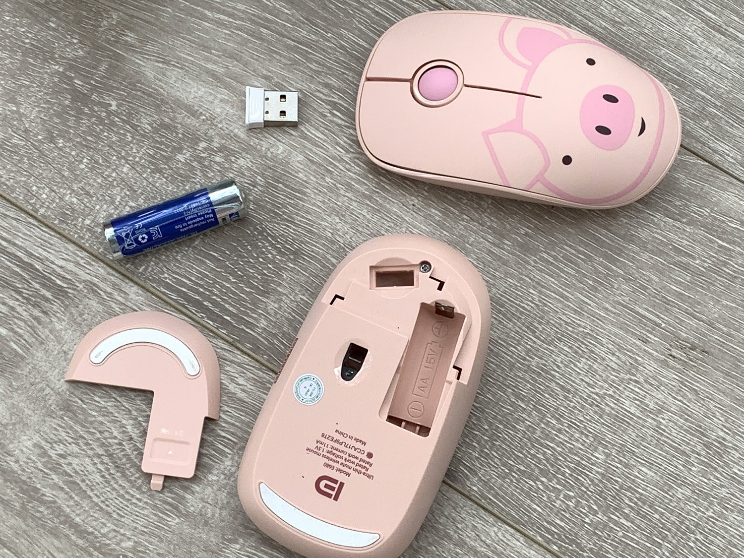 Chuột không dây cao cấp Forter E680 - Hồng - Chính hãng