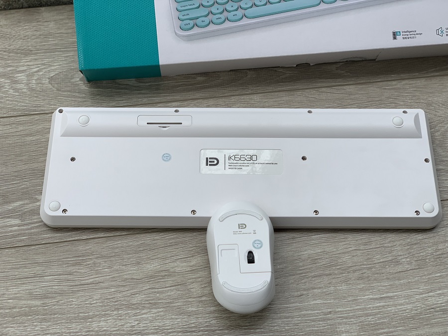 Bộ bàn phím chuột không dây Chính Hãng FORTER IK6630, Màu Hồng