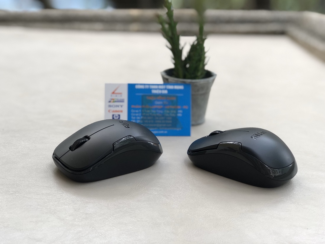 Chuột quang không dây Chính Hãng Fuhlen M65 | Đen,Xám