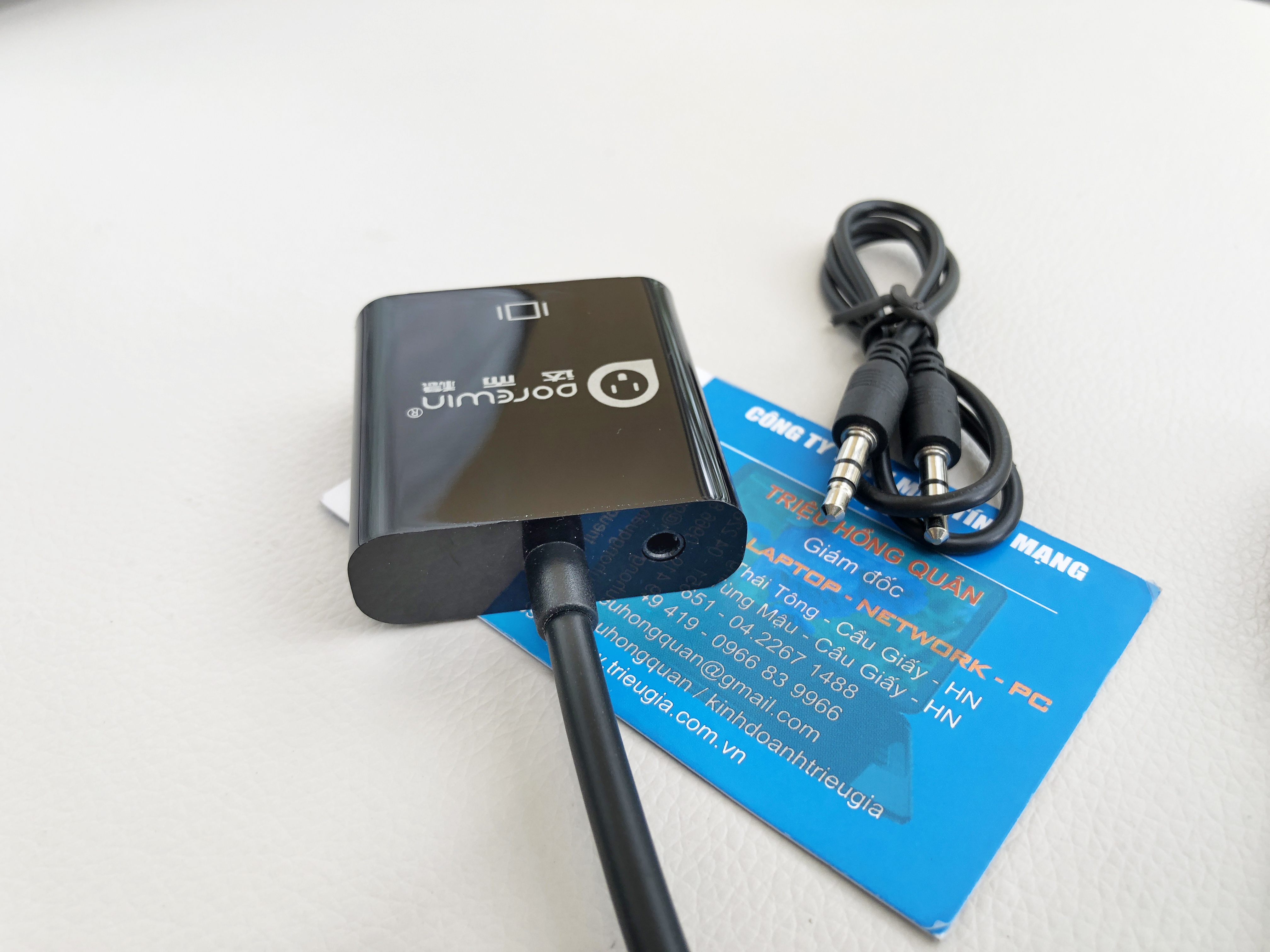  Cáp chuyển HDMI sang VGA cao cấp - Có cổng âm thanh - Dorewin C1182