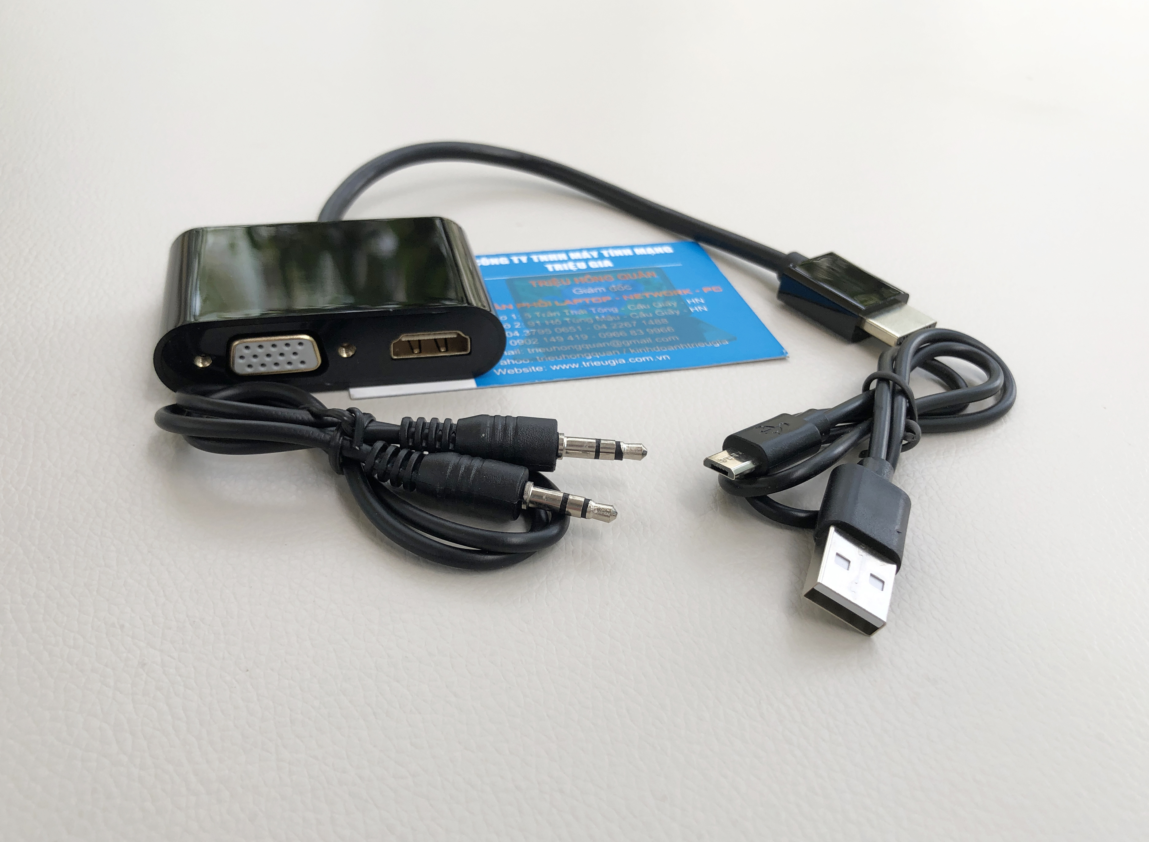 Cáp chuyển đổi HDMI to VGA+ HDMI - Dorewin H0021