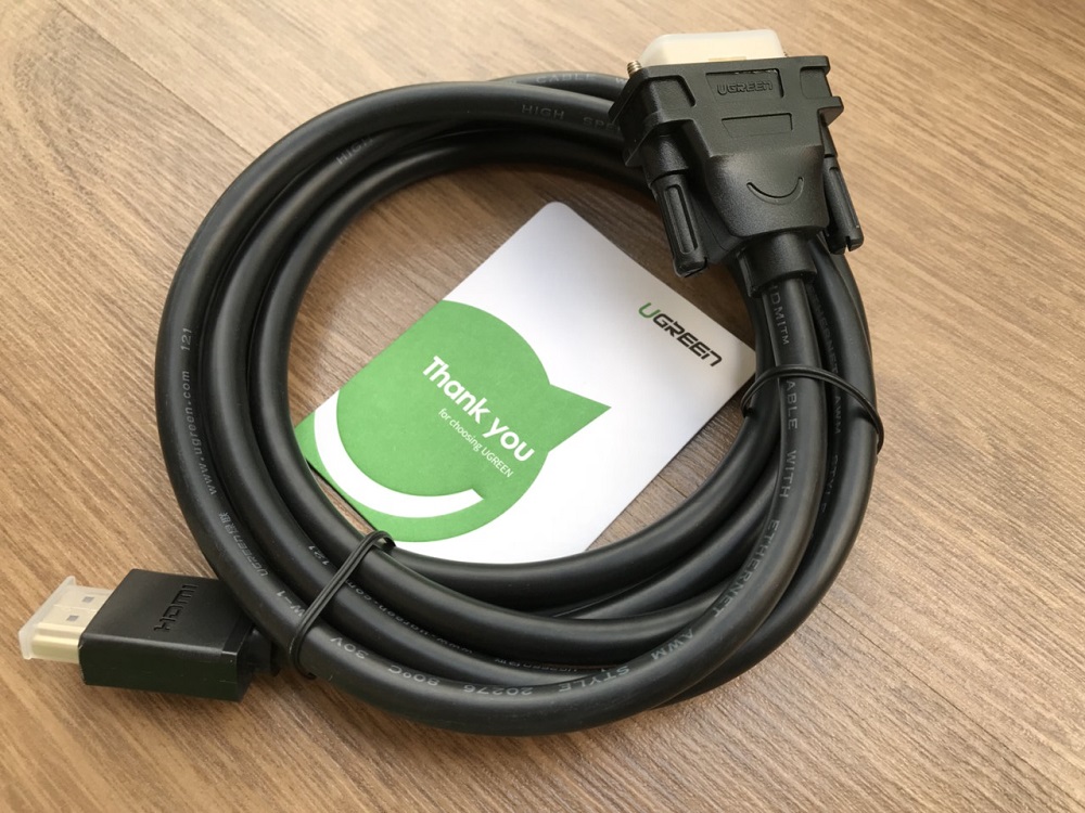 new - Cáp chuyển đổi HDMI to DVI 24+1 dài 2m HD106 Ugreen 10135