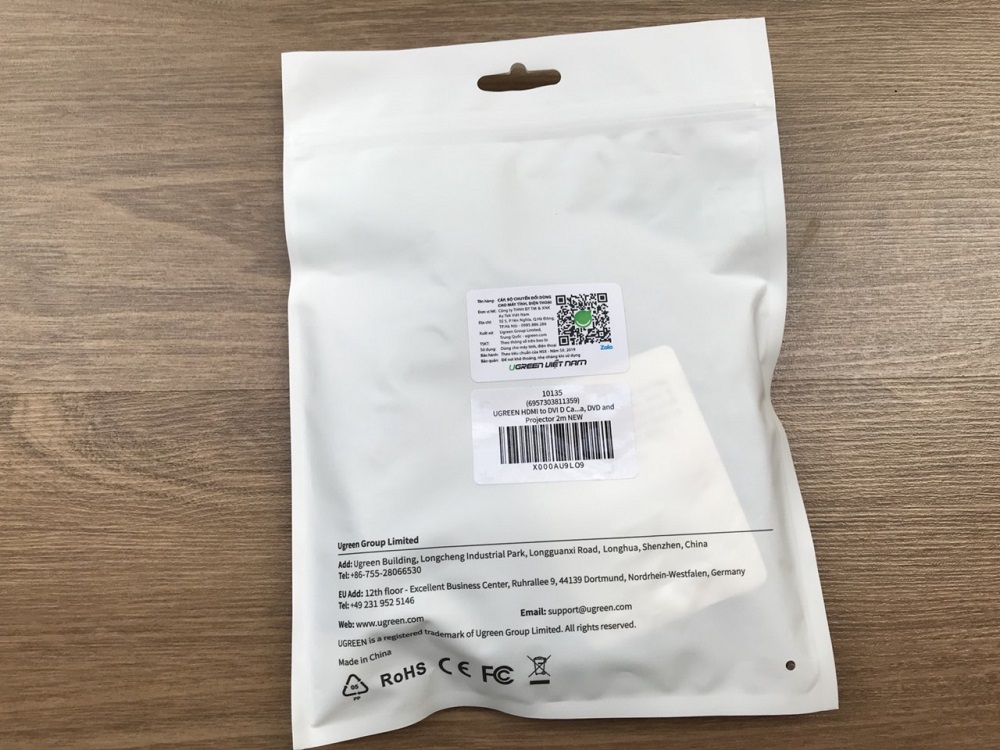 new - Cáp chuyển đổi HDMI to DVI 24+1 dài 2m HD106 Ugreen 10135