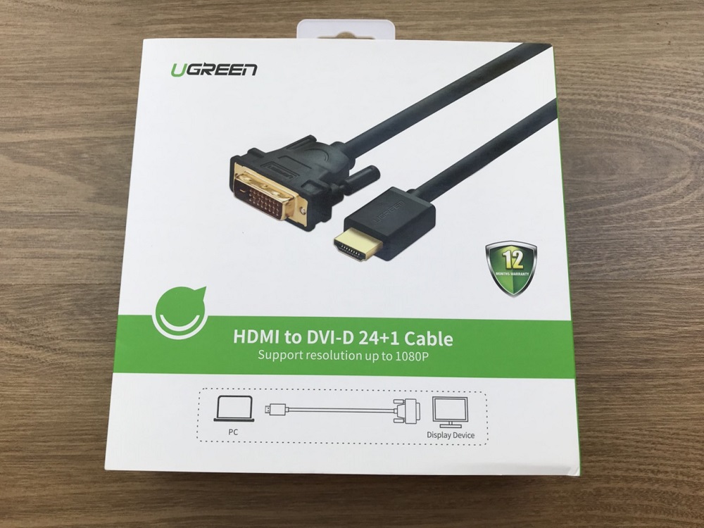 new - Cáp chuyển đổi HDMI to DVI ( 24+1 ) dài 3m Ugreen 10136