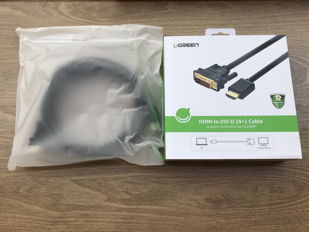 new - Cáp chuyển đổi HDMI to DVI ( 24+1 ) dài 3m Ugreen 10136