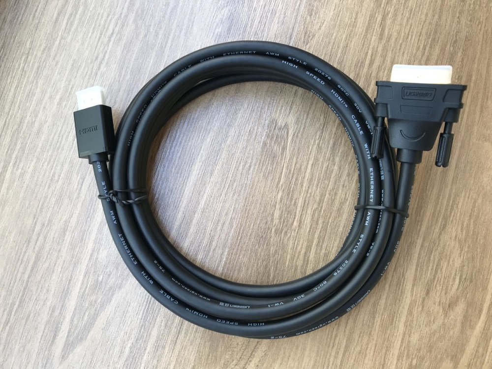 new - Cáp chuyển đổi HDMI to DVI ( 24+1 ) dài 3m Ugreen 10136
