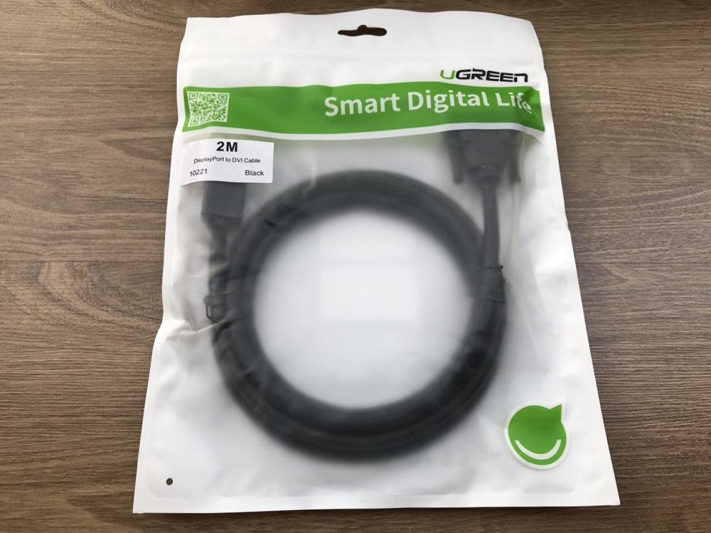 new - Cáp chuyển Displayport to DVI 24+1 dài 2m chính hãng Ugreen 10221