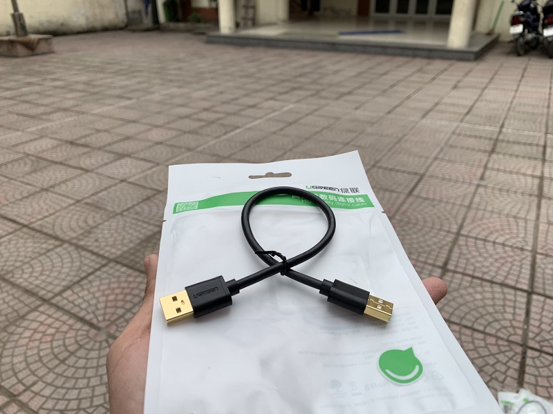 new - Dây Cáp USB 2 đầu đực - Dài 0.25M UGREEN US102 10307 - Cap cấp