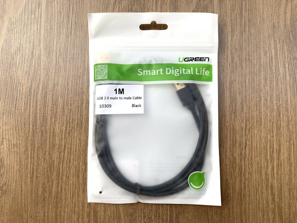 new - Cáp USB 2.0 2 đầu dài 1m chính hãng Ugreen 10309