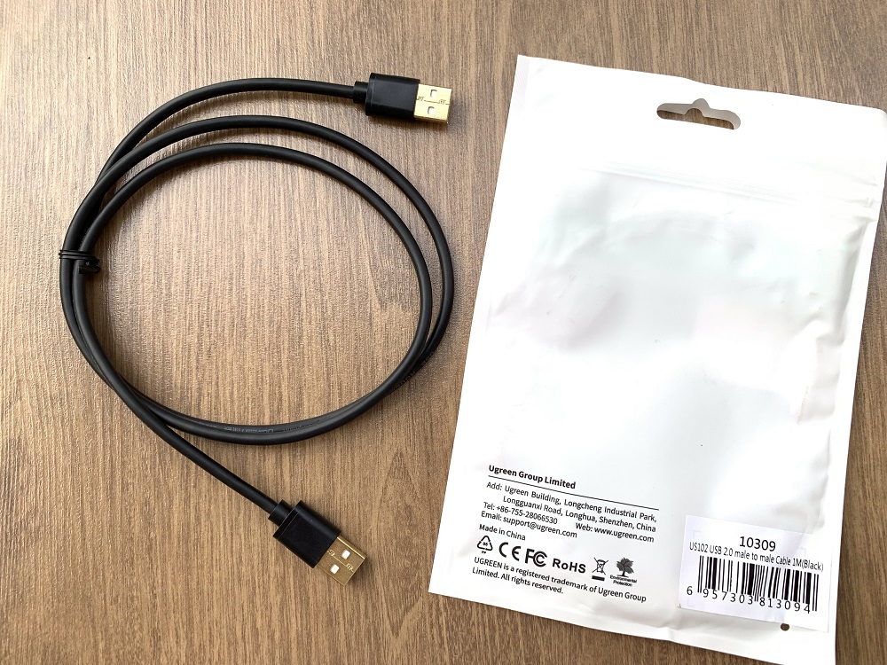 new - Cáp USB 2.0 2 đầu dài 1m chính hãng Ugreen 10309