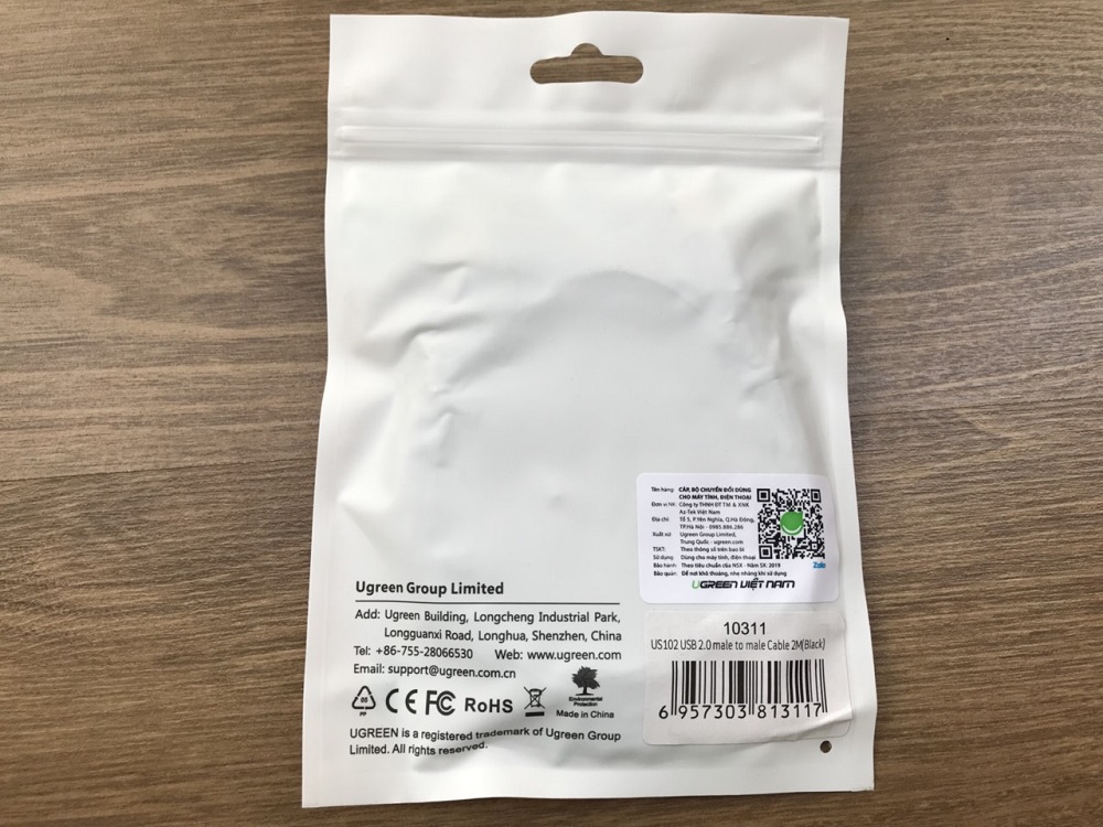 new Cáp USB 2.0 dài 2m Chính hãng Ugreen UG - 10311