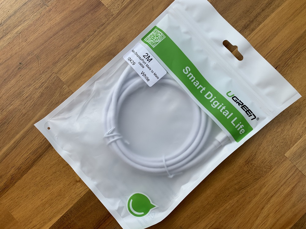 new - Cáp Mini Displayport 2M Ugreen 10429 hỗ trợ 2K full HD cao cấp