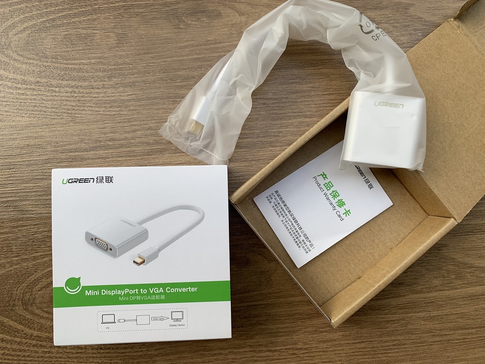 new - Cáp Mini Displayport to VGA Ugreen 10458 chính hãng
