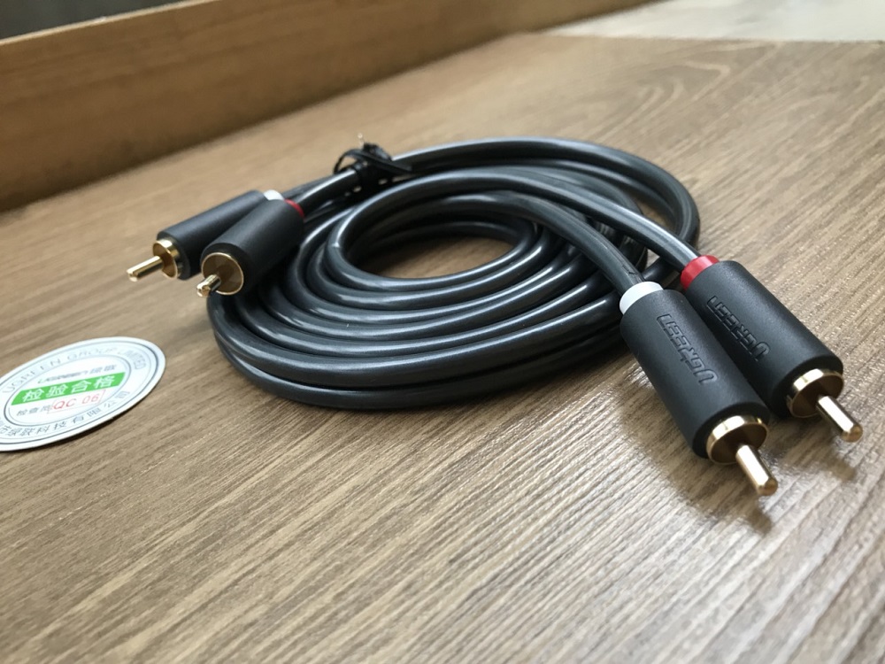 new - Cáp AV hoa sen 2 đầu RCA dài 1,5m chính hãng Ugreen 10517