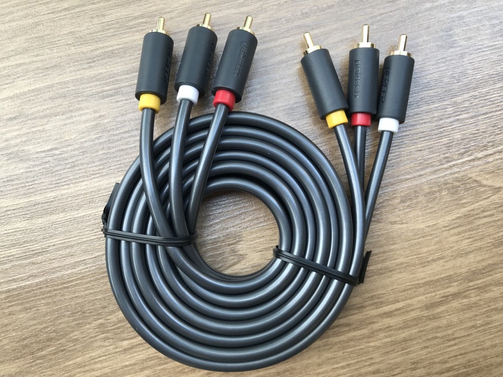new - Cáp AV hoa sen 3 đầu RCA dài 1,5M chính hãng Ugreen 10524