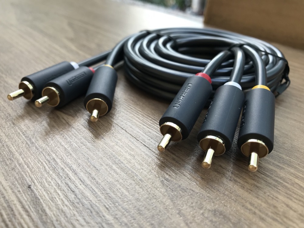 new - Cáp AV hoa sen 3 đầu RCA dài 1,5M chính hãng Ugreen 10524