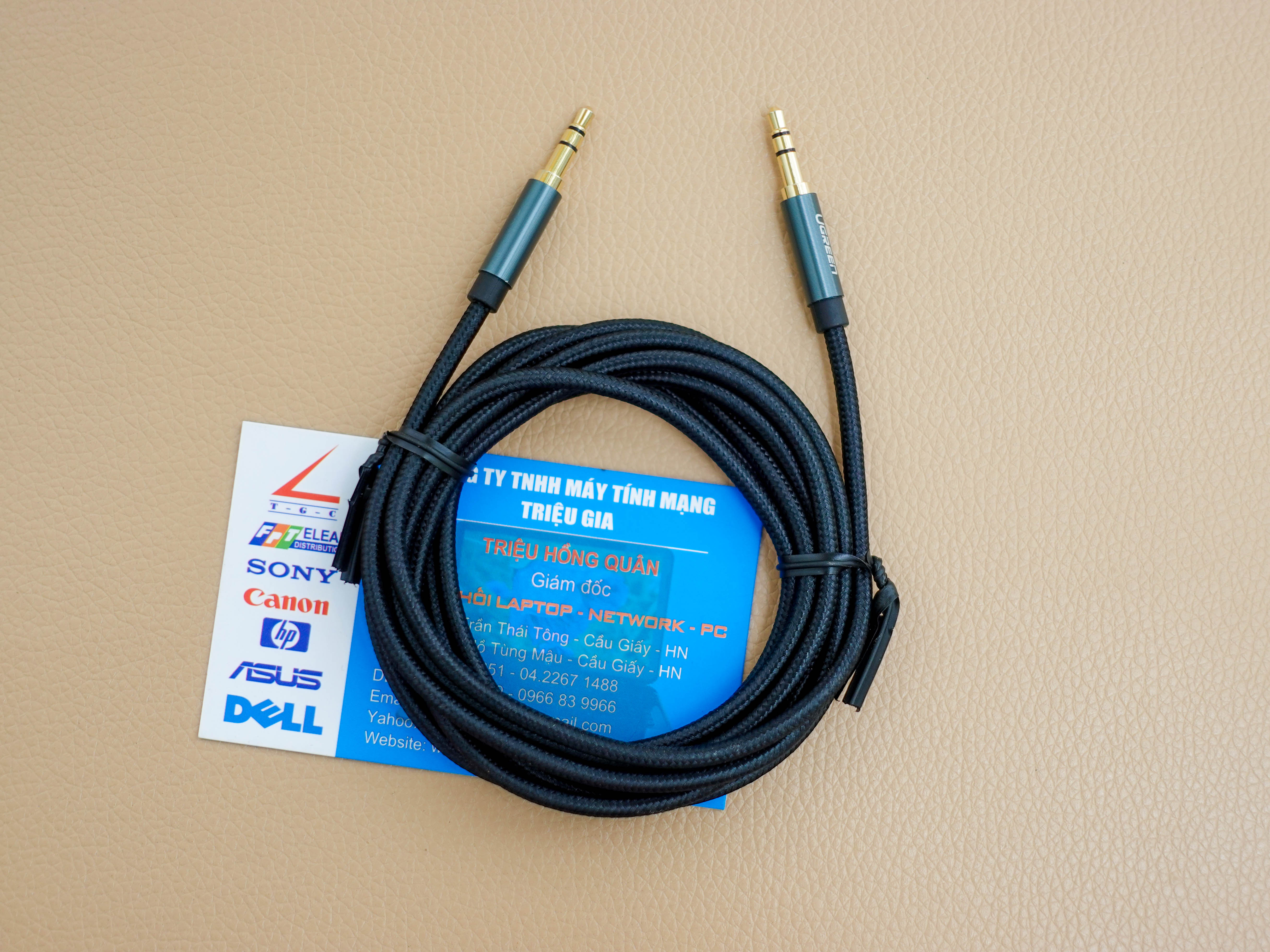  new - Dây Loa AV 3.5mm M to M Ugreen 10685 dài 1M cao cấp - Ugreen 10685 AV112