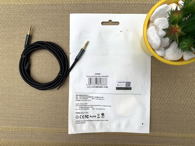 new - Dây Loa AV 3.5mm M to M Ugreen 10686 dài 1.5M cao cấp - Ugreen 10686 AV112