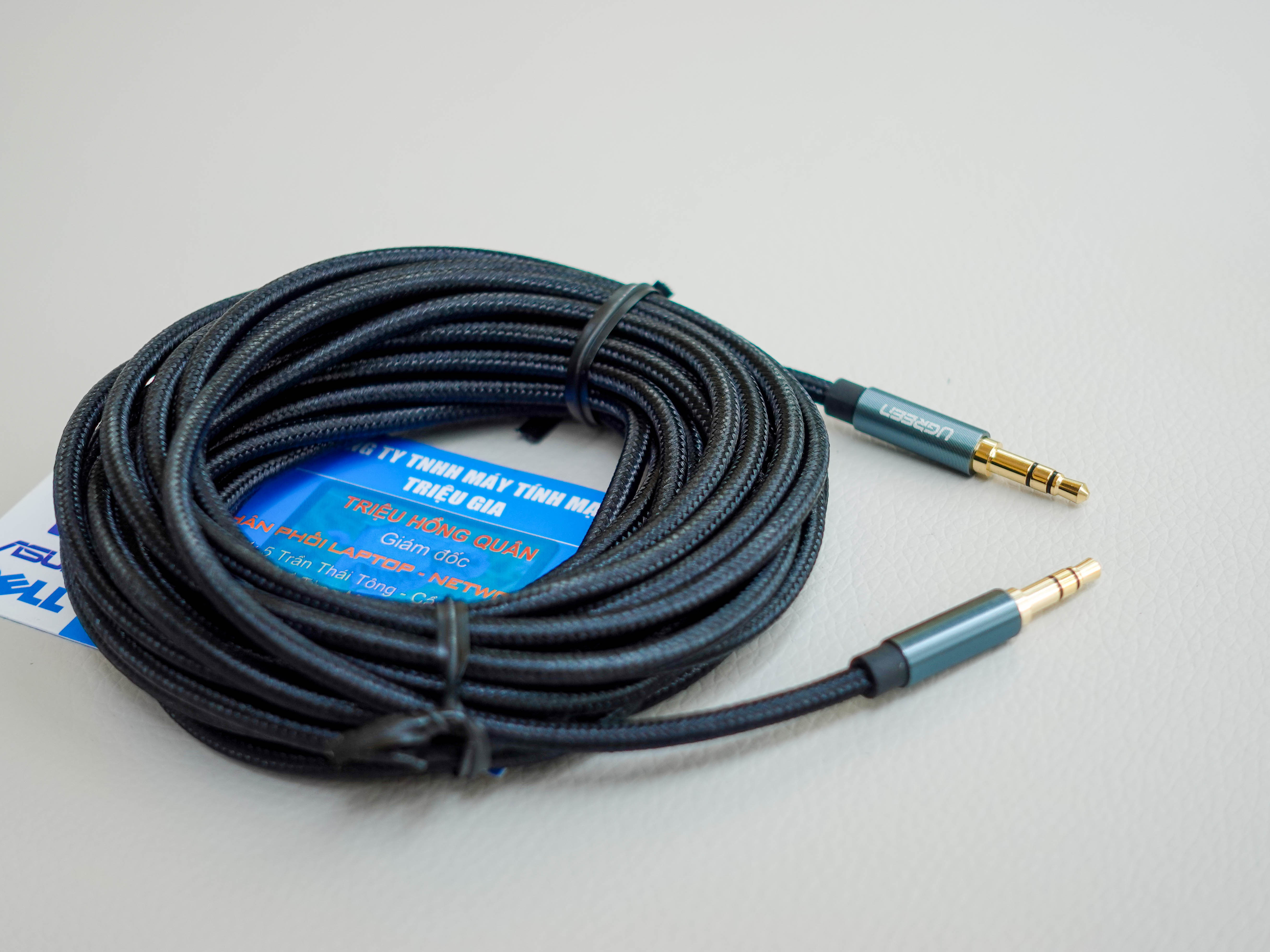  new - Dây Loa AV 3.5mm M to M Ugreen 10689 dài 5M cao cấp - Ugreen 10689 AV112