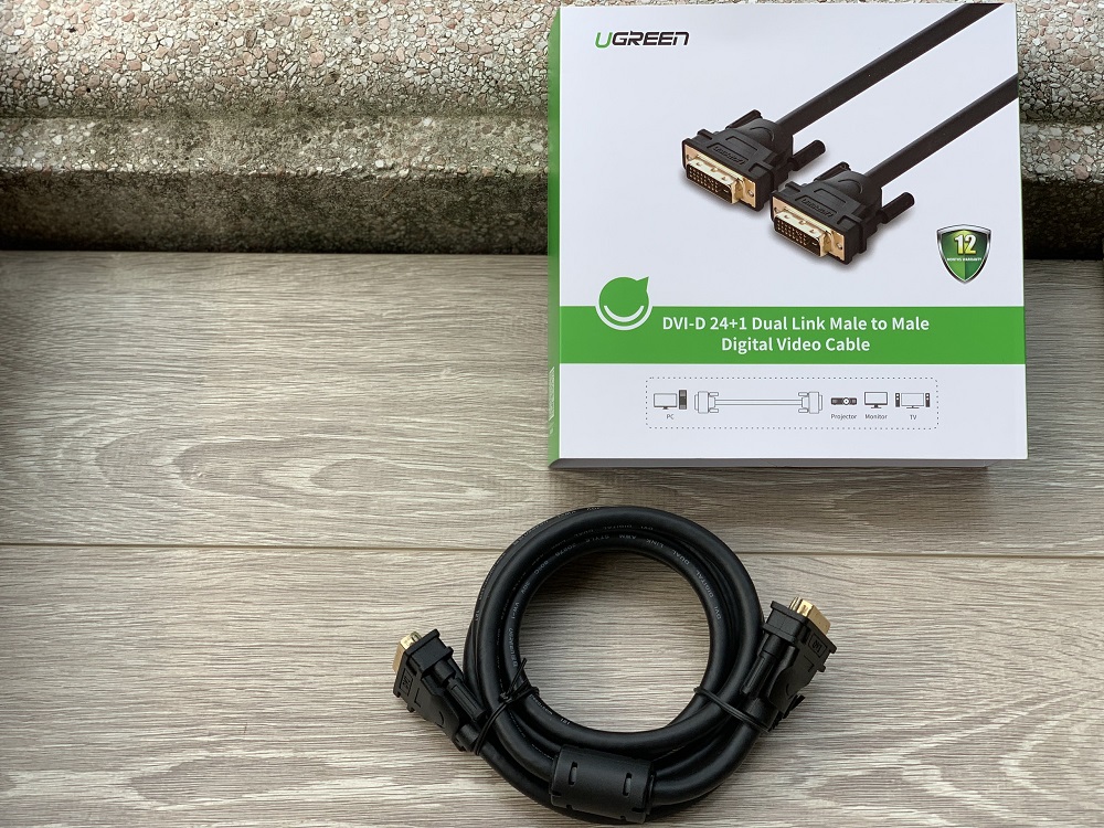 new - Cáp DVI to DVI 24 + 1 dài 3m Chính hãng Ugreen 11607