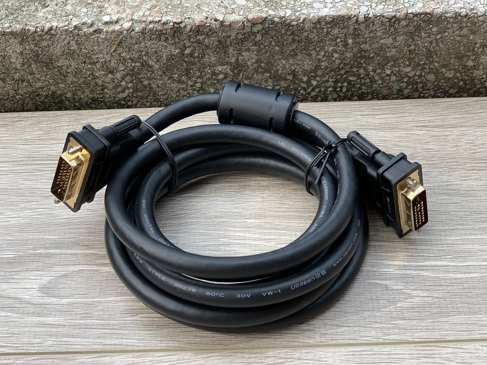 new - Cáp DVI to DVI 24 + 1 dài 3m Chính hãng Ugreen 11607