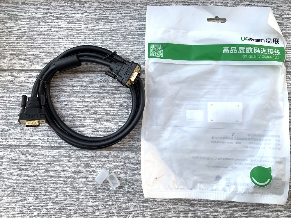 new - Cáp VGA 2 đầu dài 1,5M Chính Hãng Ugreen 11630
