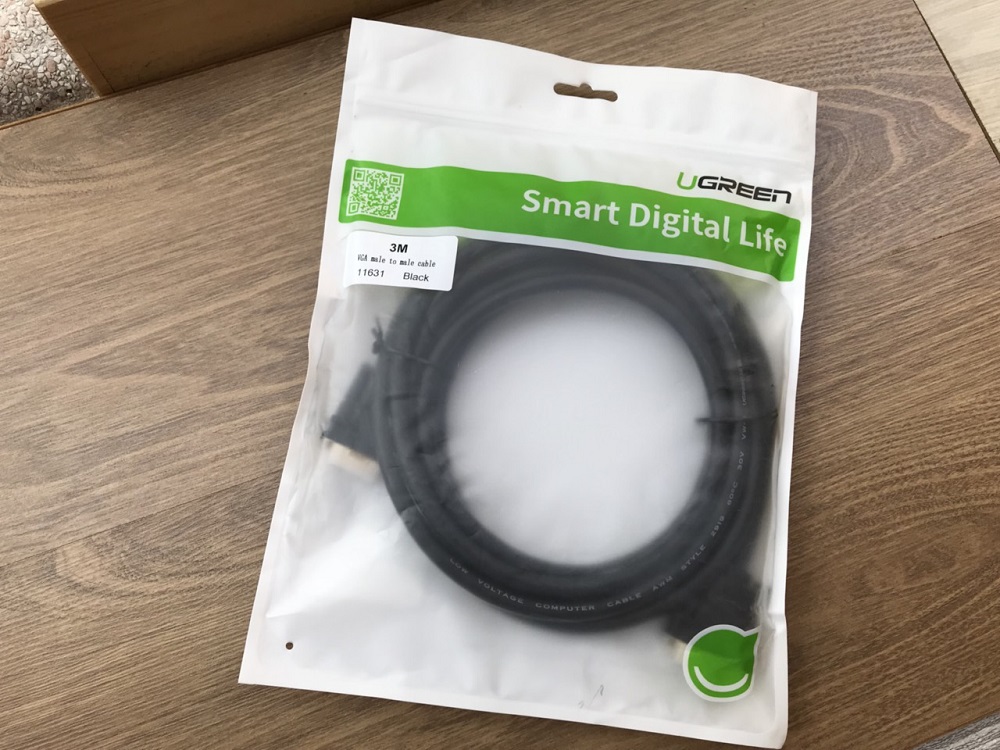 new - Cáp VGA 3M chính hãng Ugreen UG-11631 Cao Cấp