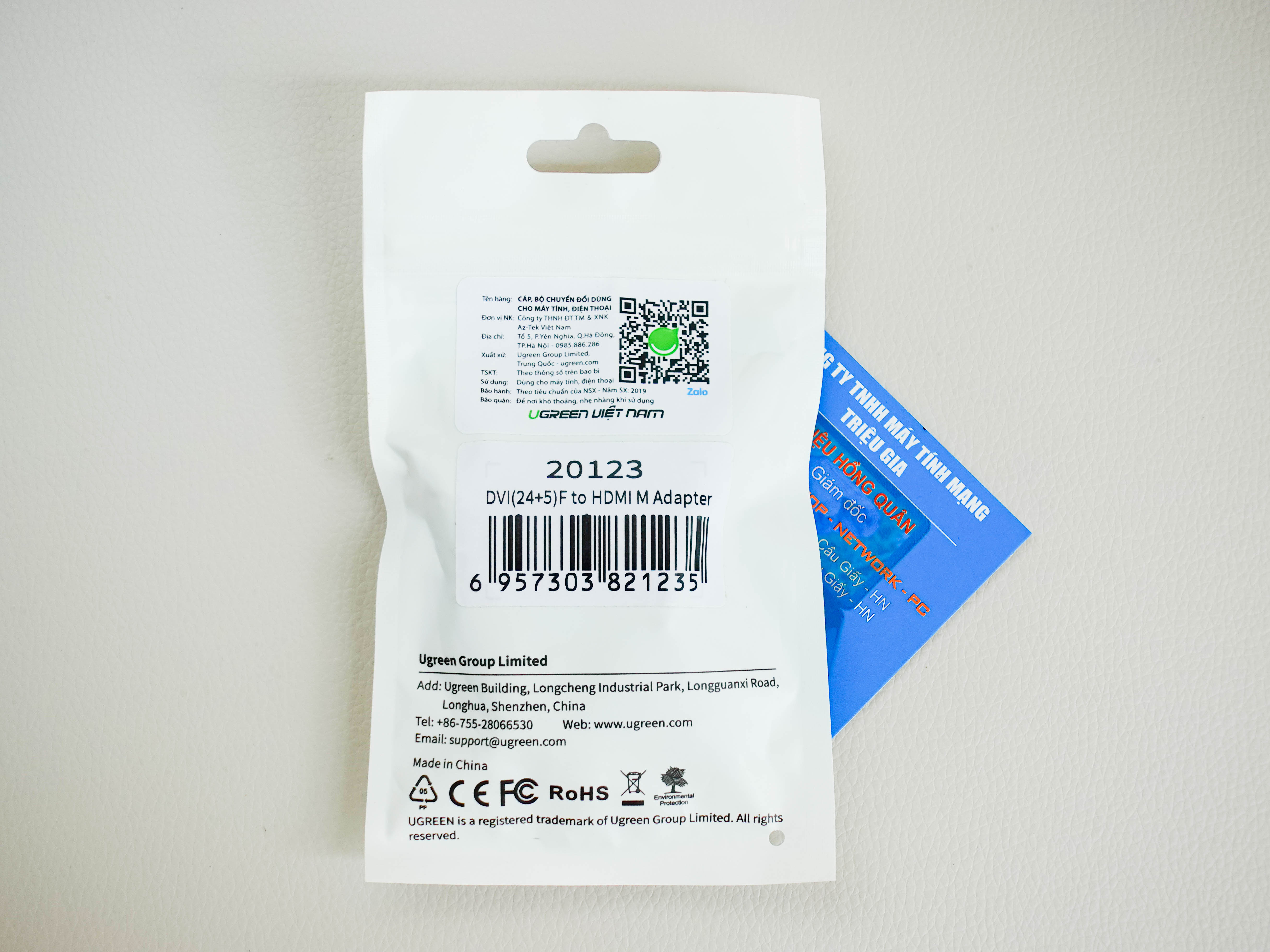 new - Đầu rắc chuyển đổi HDMI sang DVI (24+5) Ugreen 20123 Cao cấp